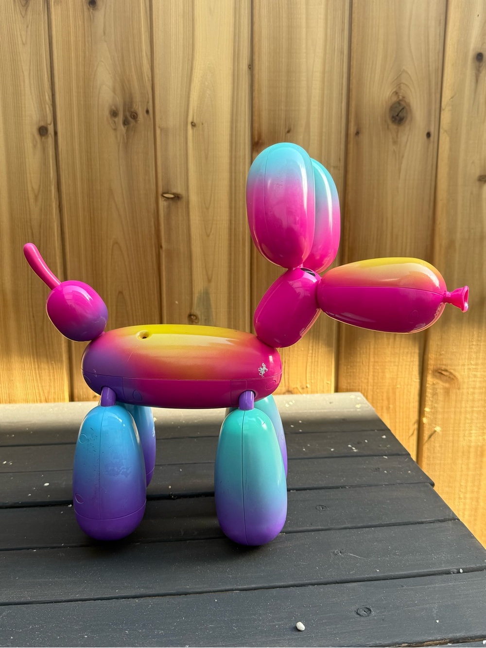 Squeakee Rainbowie Balloon Dog Interactive Electronic Pet Robot Toy TESTED Works